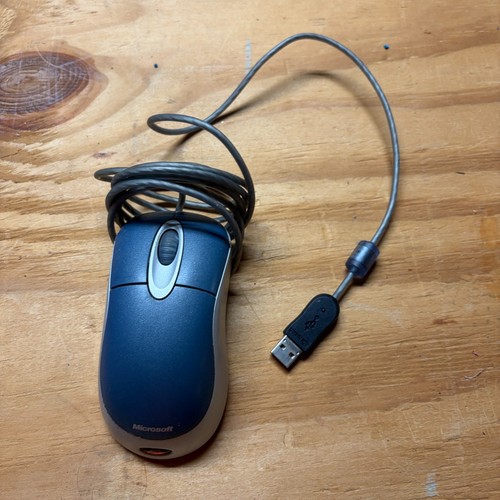 Microsoft optical mouse - microsoft, blue