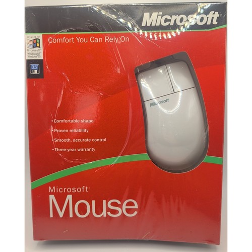 Microsoft mouse white - mouse, vintage